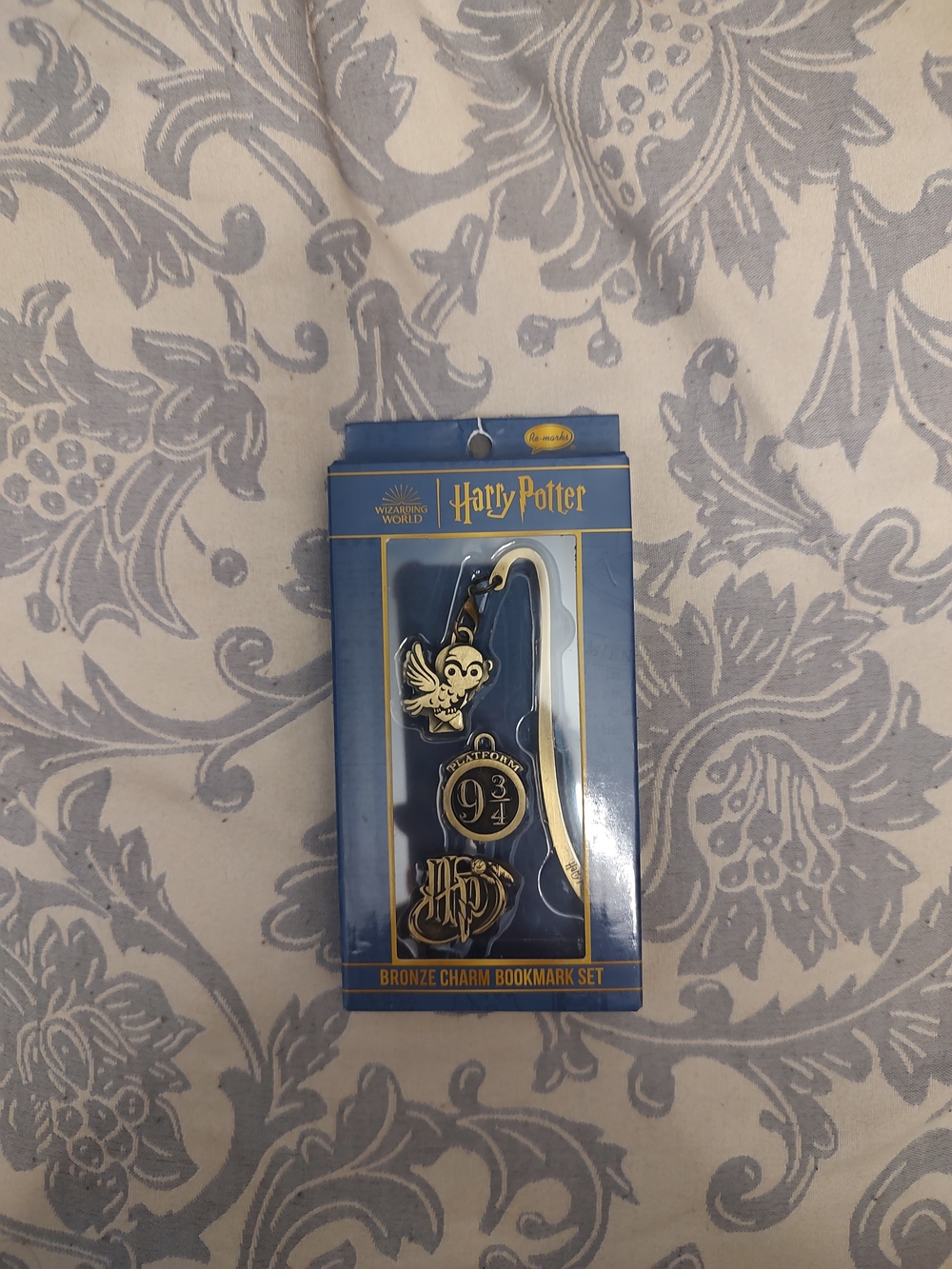 Harry Potter Bronze Charm Bookmark Set